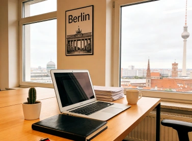 Office desk with storage